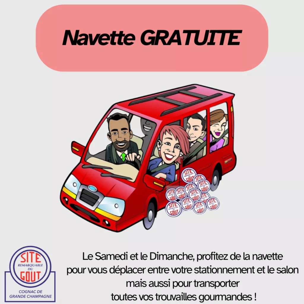 Navettes gratuites pour aller des parkings au Salon du Goût